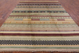 Gabbeh Wool Area Rug - 8' 3" X 10' 1" - Golden Nile