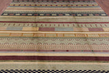 Gabbeh Wool Area Rug - 8' 3" X 10' 1" - Golden Nile