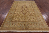 Chobi Peshawar Handmade Wool Area Rug - 6' 1" X 9' 4" - Golden Nile