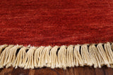 Red Ziegler Hand Knotted Wool Area Rug - 5' 10" X 9' 1" - Golden Nile