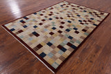 Persian Gabbeh Handmade Wool Rug - 5' 6" X 7' 10" - Golden Nile