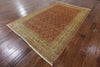 Peshawar Hand Knotted Wool Area Rug 6 X 9 - Golden Nile