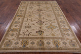 Peshawar Handmade Wool Area Rug - 6' 2" X 9' 0" - Golden Nile