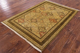 Chobi Peshawar Handmade Rug - 4' 7" X 6' 3" - Golden Nile