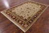 Peshawar Hand Knotted Wool Rug - 6' 3" X 9' 1" - Golden Nile