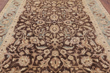 Brown Peshawar Handmade Area Rug - 8' 1" X 10' 4" - Golden Nile