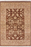 Chobi Peshawar Hand Knotted Rug - 4' 2" X 5' 10" - Golden Nile