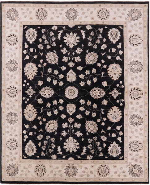 Peshawar Handmade Wool Area Rug - 8' 2" X 10' 3" - Golden Nile