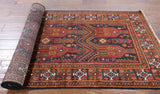 Wool On Wool 4 X 10 Authentic Persian Oriental Rug - Golden Nile