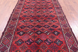 Red Persian Hand Knotted Wool On Wool Rug - 5' 7" X 10' 6" - Golden Nile