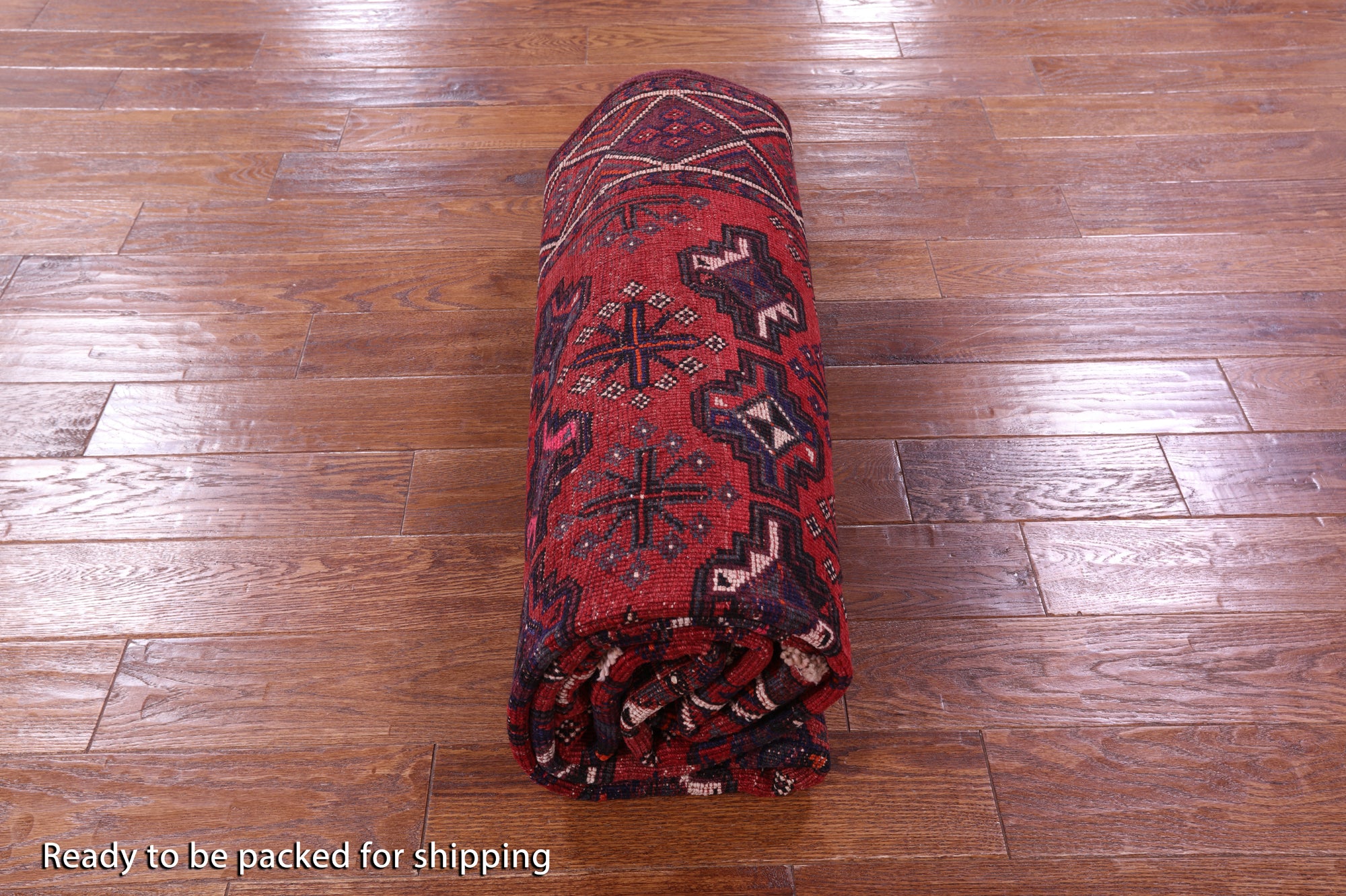 Red Persian Hand Knotted Wool On Wool Rug - 5' 7" X 10' 6" - Golden Nile