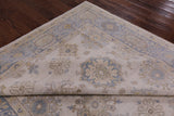 Ivory Peshawar Hand Knotted Wool Rug - 7' 10" X 10' 6" - Golden Nile