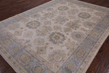 Ivory Peshawar Hand Knotted Wool Rug - 7' 10" X 10' 6" - Golden Nile
