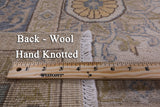 Ivory Peshawar Hand Knotted Wool Rug - 7' 10" X 10' 6" - Golden Nile