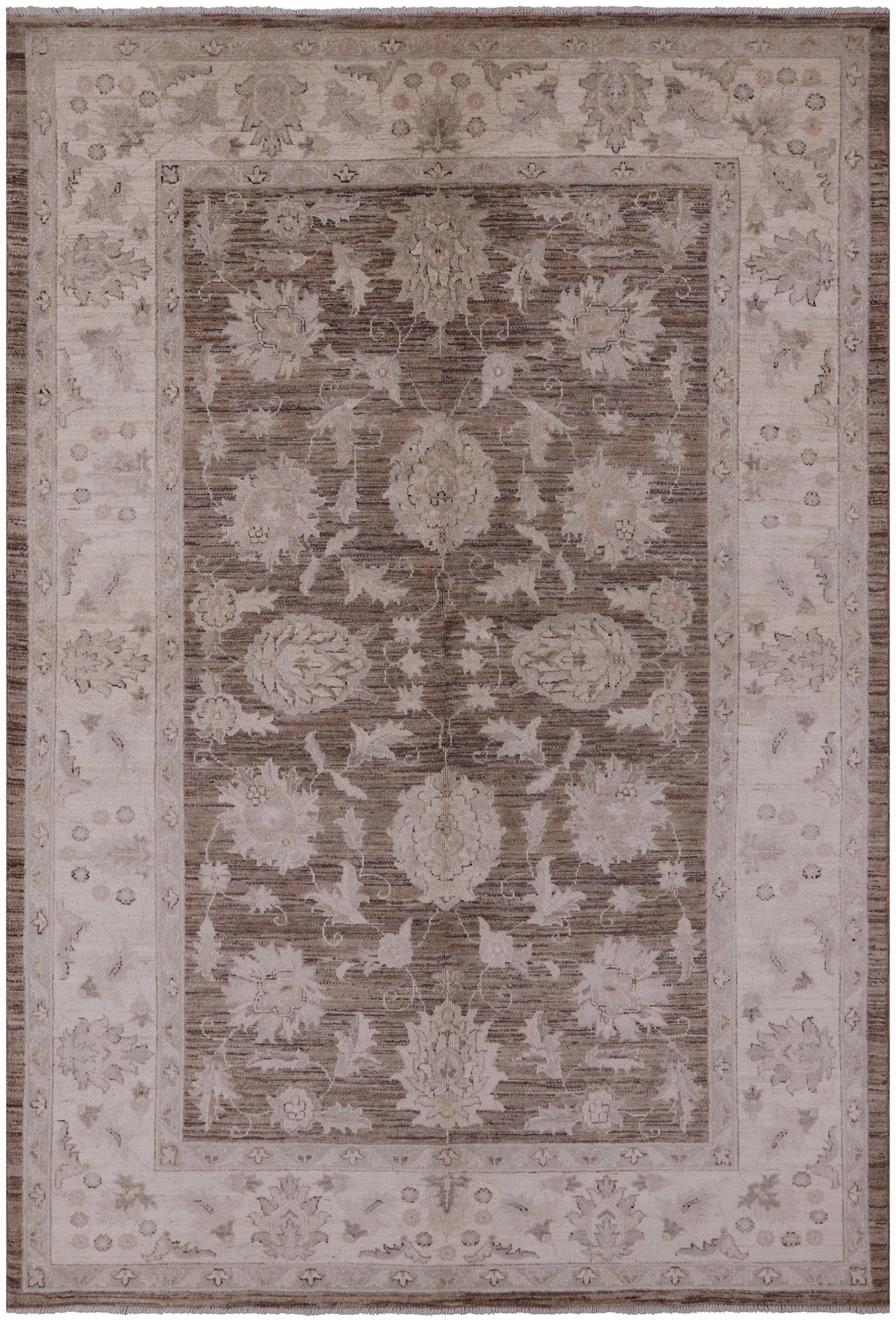 Peshawar Hand Knotted Wool Rug - 5' 10" X 8' 8" - Golden Nile