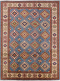 Kazak Handmade Wool Rug - 10' 1" X 13' 5" - Golden Nile