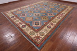 Kazak Handmade Wool Rug - 10' 1" X 13' 5" - Golden Nile