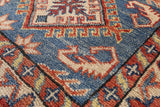 Kazak Hand Knotted Runner Rug - 2' 8" X 12' 4" - Golden Nile