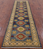 Super Kazak Hand Knotted Runner Rug - 2' 8" X 10' 11" - Golden Nile