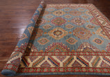 Super Kazak Handmade Rug - 10' 2" X 14' 3" - Golden Nile