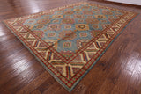 Super Kazak Handmade Rug - 10' 2" X 14' 3" - Golden Nile