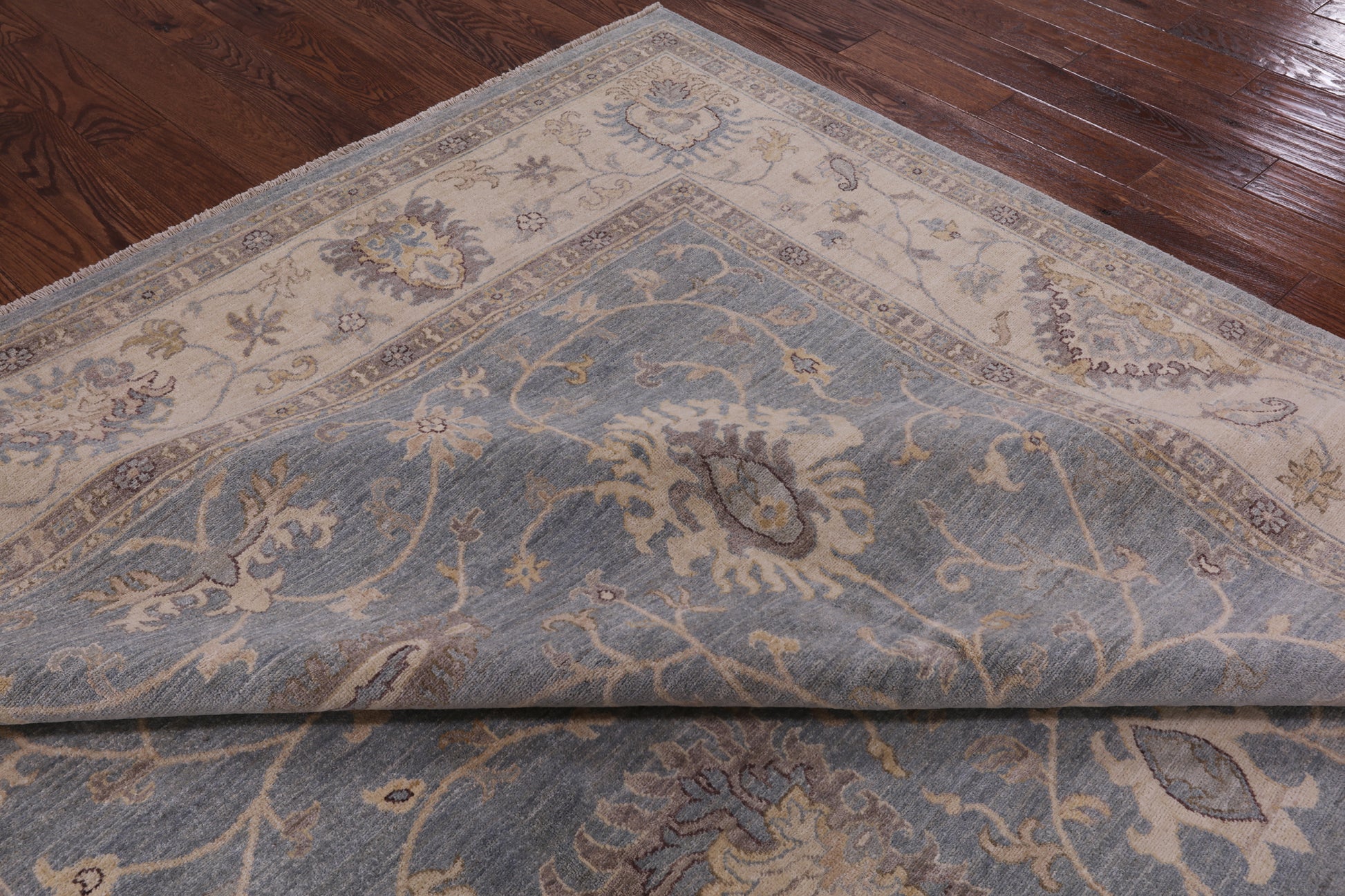 Peshawar Hand Knotted Wool Rug - 9' 1" X 12' 8" - Golden Nile