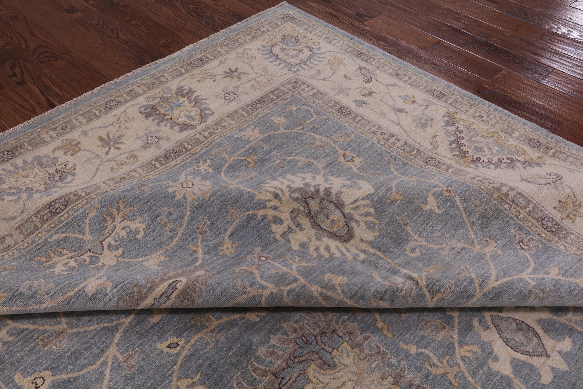 Peshawar Hand Knotted Wool Rug - 9' 1" X 12' 8" - Golden Nile