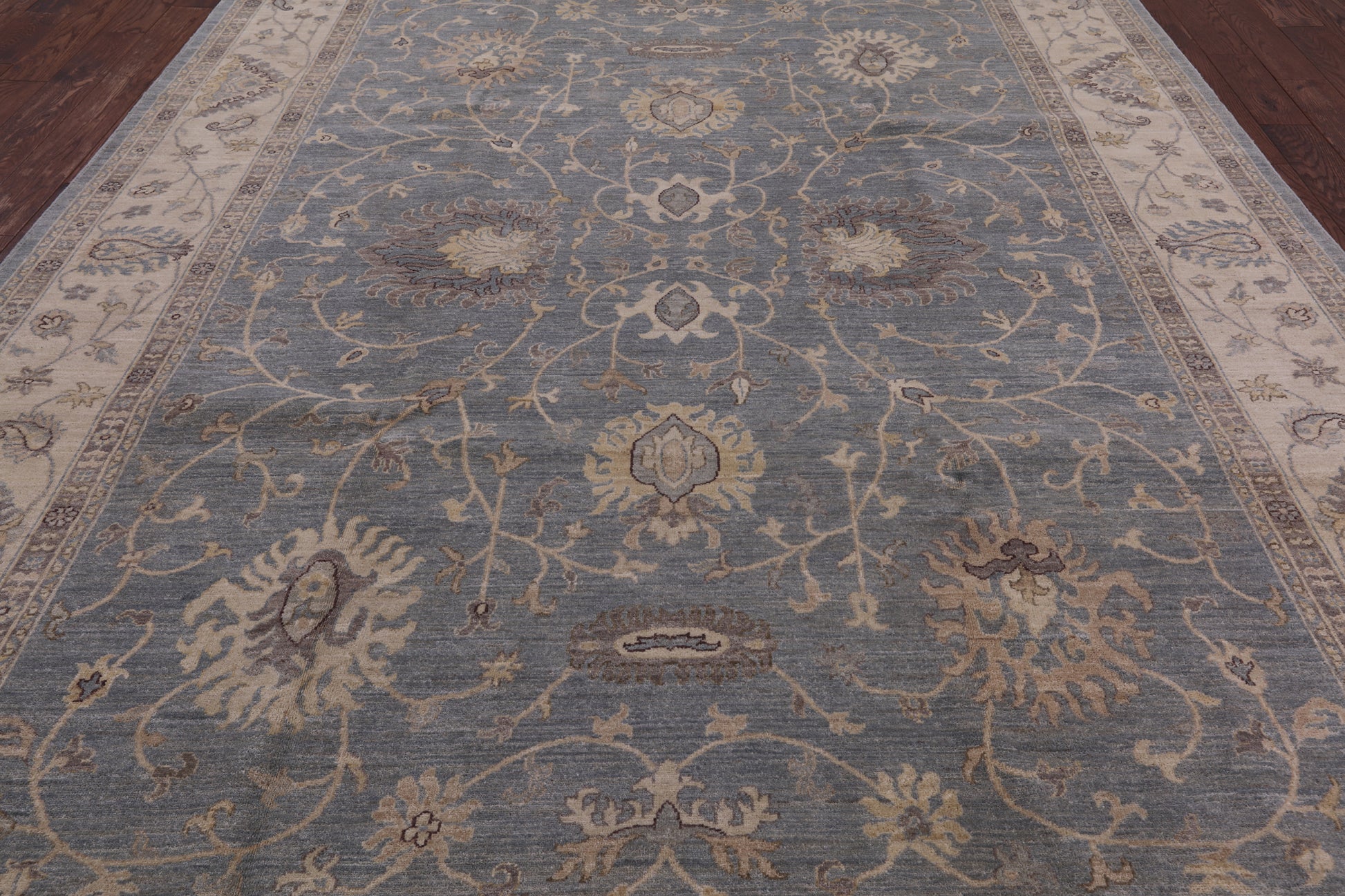 Peshawar Hand Knotted Wool Rug - 9' 1" X 12' 8" - Golden Nile