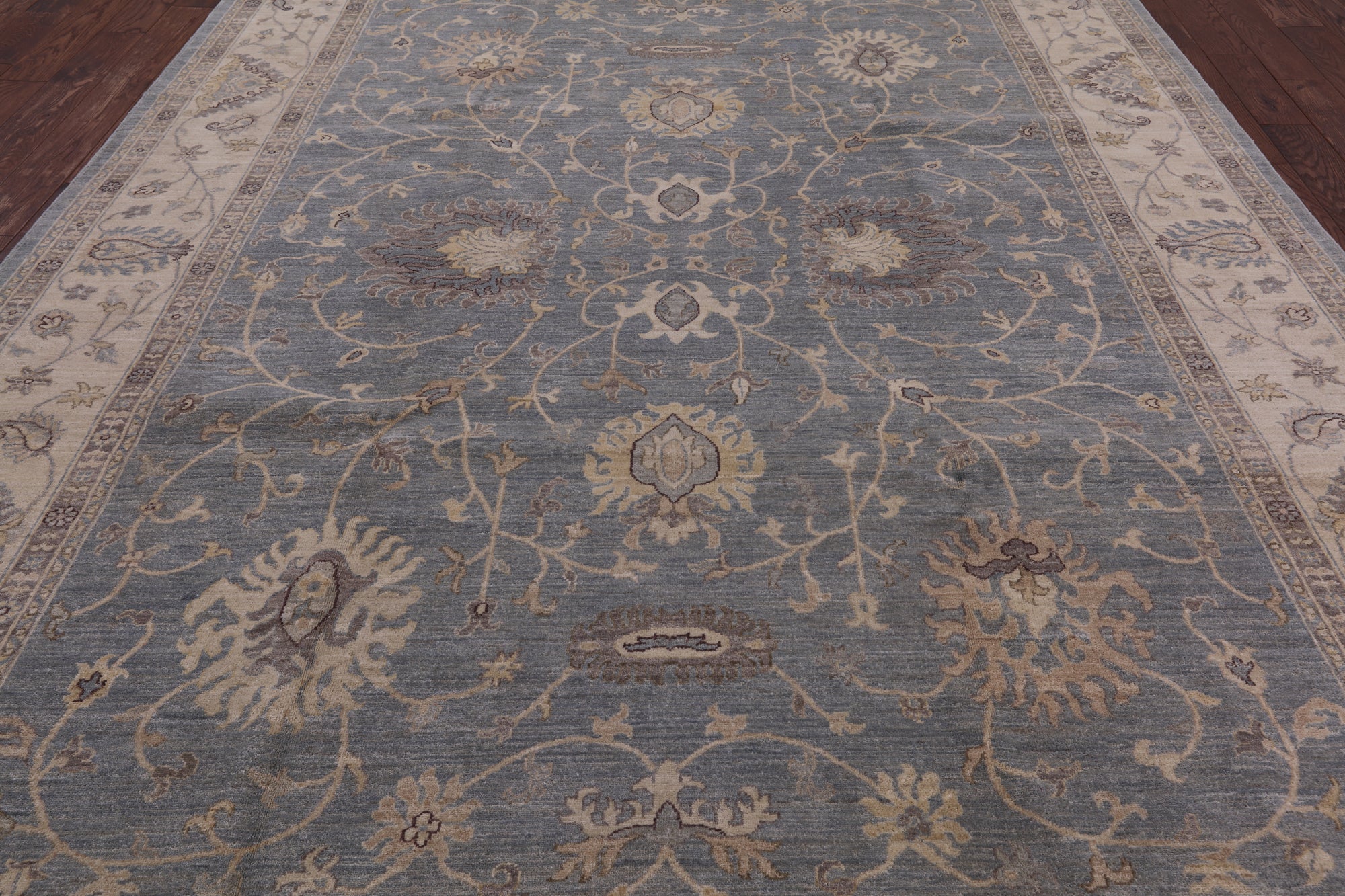 Peshawar Hand Knotted Wool Rug - 9' 1" X 12' 8" - Golden Nile