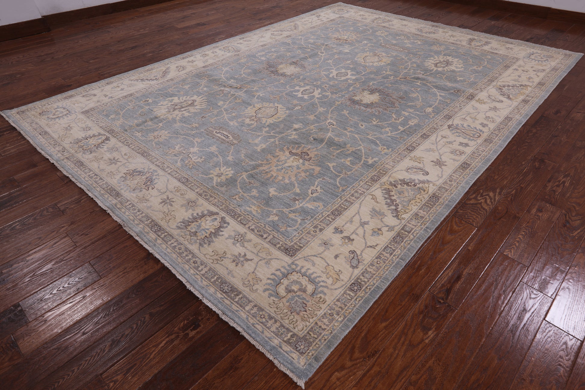 Peshawar Hand Knotted Wool Rug - 9' 1" X 12' 8" - Golden Nile