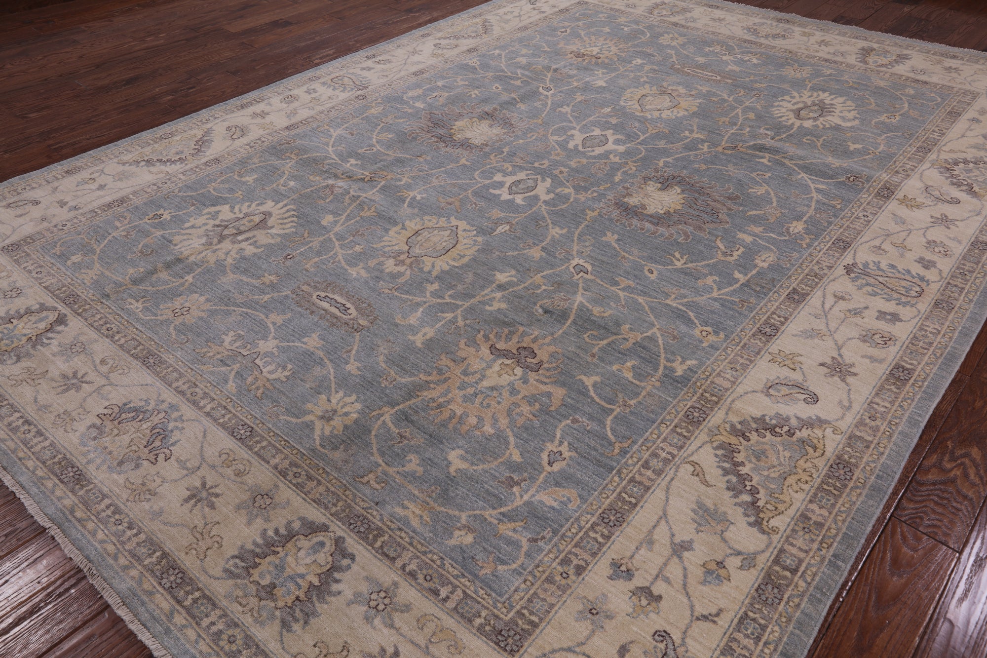 Peshawar Hand Knotted Wool Rug - 9' 1" X 12' 8" - Golden Nile