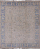 Chobi Peshawar Hand Knotted Wool Area Rug - 8' 0" X 9' 6" - Golden Nile