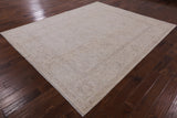 Peshawar Hand Knotted Wool Area Rug - 8' 0" X 9' 8" - Golden Nile