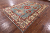 Oriental Hand Knotted 9 X 12 Super Kazak Rug - Golden Nile