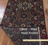 Runner Persian Balouch Hand Knotted Rug 3 X 10 - Golden Nile