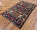 Oriental 4 X 6 Handmade Persian Wool Area Rug - Golden Nile