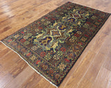 Handmade 4 X 7 Oriental Persian Area Rug - Golden Nile