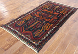 4 X 7 Tribal Persian Traditional Wool Area Rug - Golden Nile