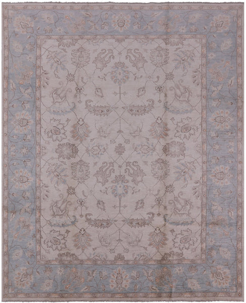 Oriental Peshawar Hand Knotted 8 X 10 Area Rug - Golden Nile