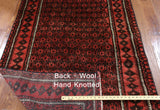 4 X 7 Oriental Baluch Wool Area Rug - Golden Nile