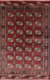 Persian 4 X 6 Bokhara Design Wool Area Rug - Golden Nile
