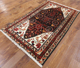 4 X 6 Persian Wool Oriental Area Rug - Golden Nile