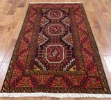 Tribal Design Persian Balouch Oriental Area Rug 4 X 6 - Golden Nile