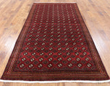 Hand Knotted Traditional Persian Bokhara Area Rug 5 X 8 - Golden Nile