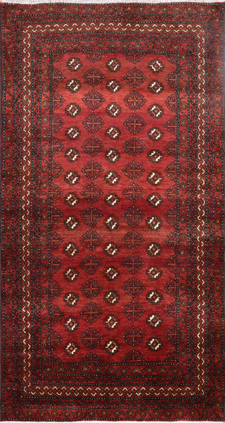 Persian Hand Knotted Bokhara Design Oriental Area Rug 4 X 7 - Golden Nile