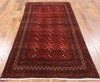 Persian Hand Knotted Bokhara Design Oriental Area Rug 4 X 7 - Golden Nile
