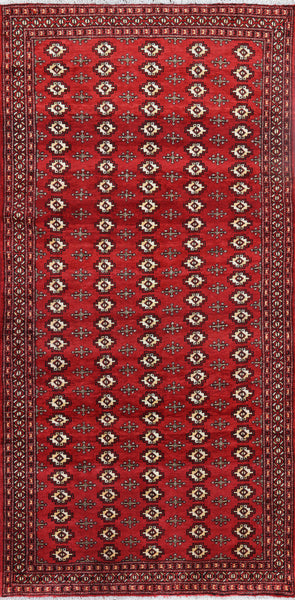 Traditional Persian Wool 4 X 9 Bokhara Area Rug - Golden Nile