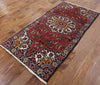 Oriental 3 X 6 Floral Persian Wool Area Rug - Golden Nile