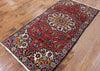 Oriental 3 X 6 Floral Persian Wool Area Rug - Golden Nile
