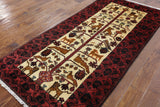 Hand Knotted Oriental 4 X 7 Persian Baluch Area Rug - Golden Nile